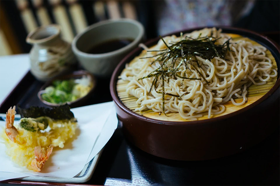 Cold Soba Noodles Japanese Summer Soba Noodles