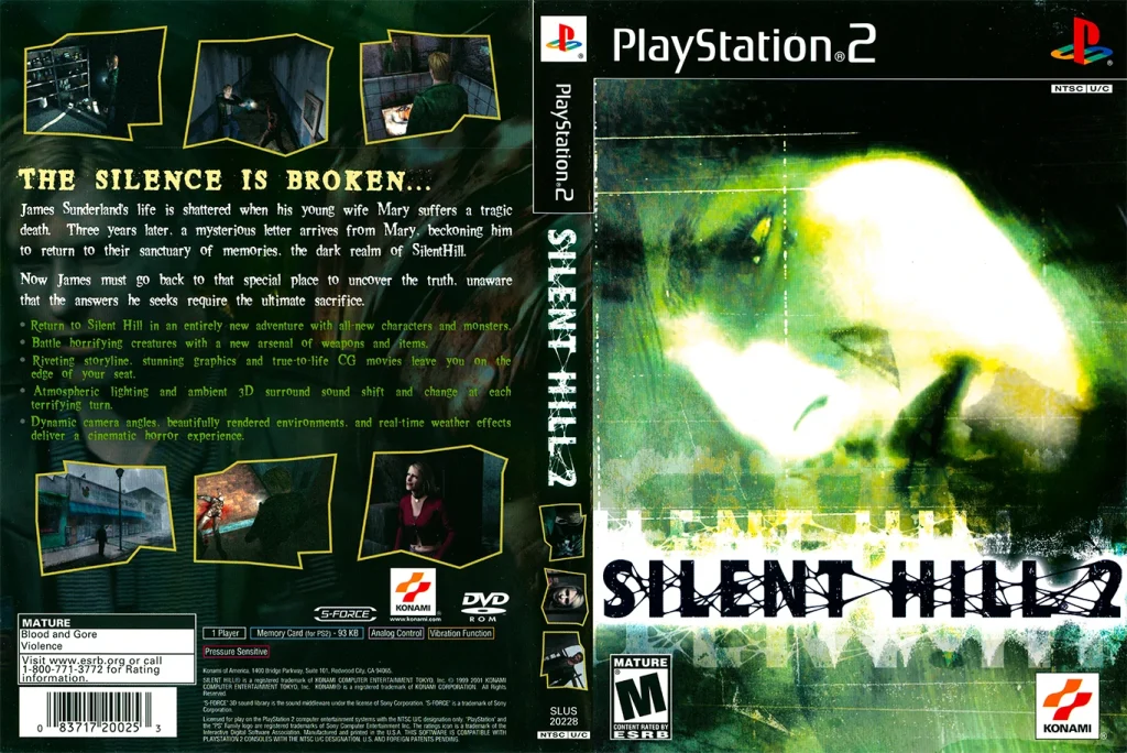 Silent Hill 2 Original PS2 Box Art Pristine